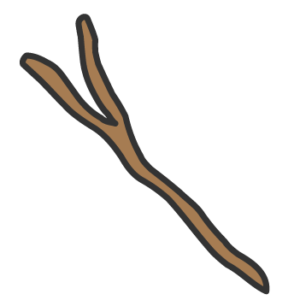 Ilustración de horquilla de clanero