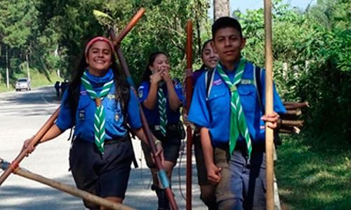 Jovenes lideres Scouts de Guatemala